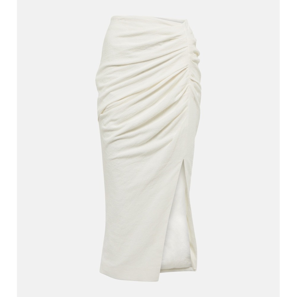 Simkhai Hayden Cotton Midi Skirt in Cream